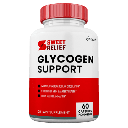 Sweet Relief Glycogen Control Capsules, Blood Vessel Supplement, All-Natural Blood Support (1 Pack)