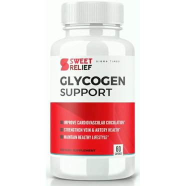 Sweet Relief Glycogen Support – Blood Vessel & Glucose Support – 3 Pack (180 Capsules) – All Natural, Non-GMO