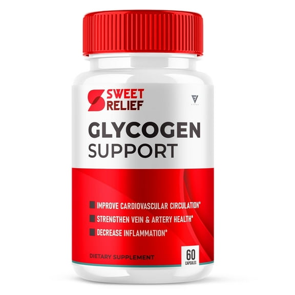 Sweet Relief Glycogen Support and Joint Relief Advanced Supplement Blood Vessel Relief Sweet Releaf (60 Capsules)