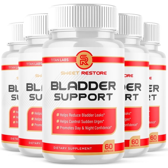Sweet Restore Bladder Support Advanced Formula Supplement Pills Natural Vitamin for Health and Wellness 300 Capsules