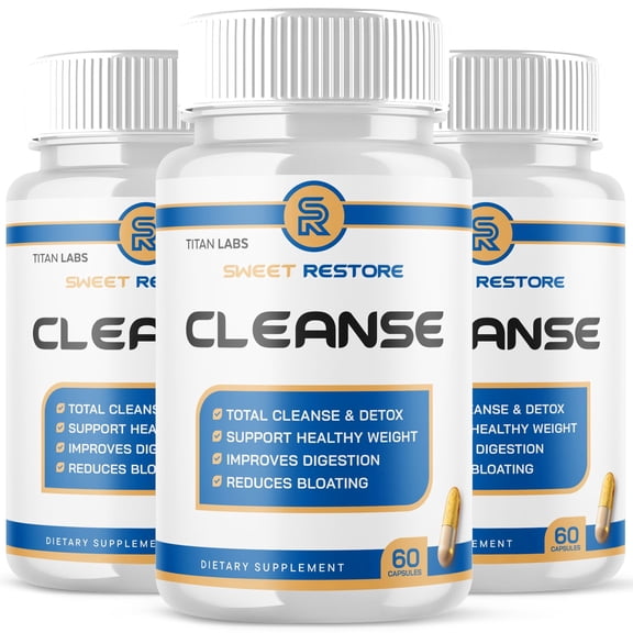 Sweet Restore Cleanse Pills Advanced Formula Vitamin Supplement 180 Capsules