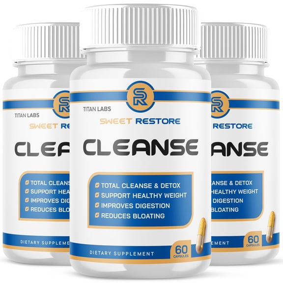 Sweet Restore Cleanse Pills Advanced Formula Vitamin Supplement 180 Capsules
