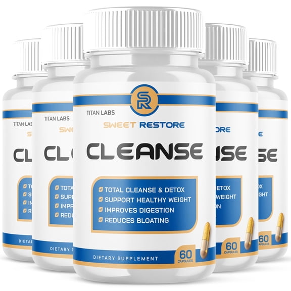 Sweet Restore Cleanse Pills Advanced Formula Vitamin Supplement 300 Capsules