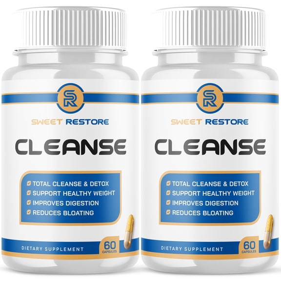 Sweet Restore Cleanse Pills Advanced Formula Vitamin Supplement Support for Overall Wellness 120 Capsules