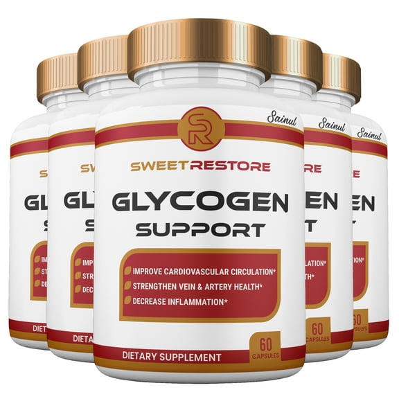 Sweet Restore Glycogen Support Capsules, Maximum Strength SweetRestore Supplement Pills, 5 Month Supply (5 Pack)