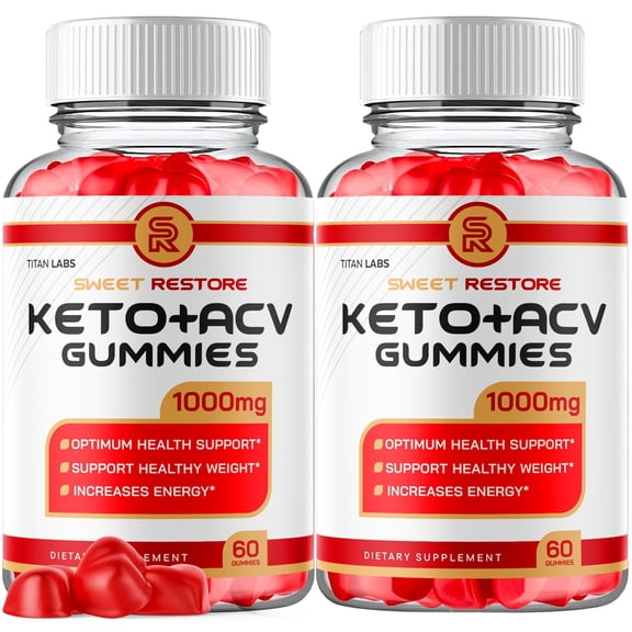 Sweet Restore Maximum Strength ACV Gummies Advanced Apple Cider Vinegar Supplement 1000MG Formula SweetRestore 120 Gummies
