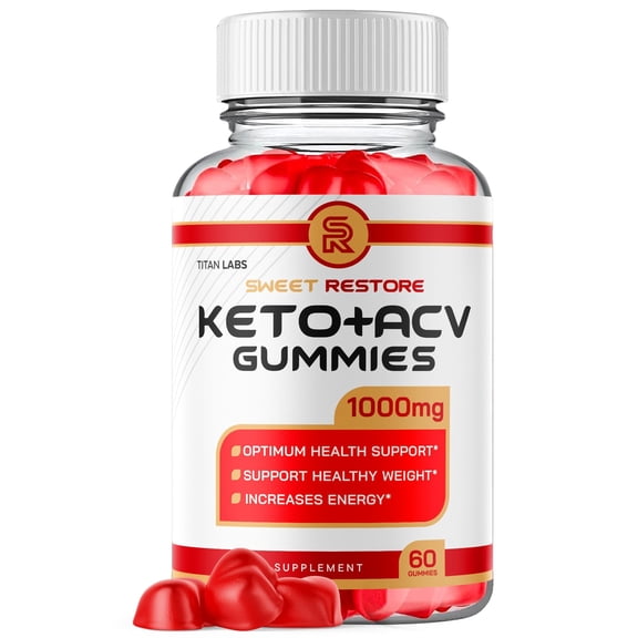 Sweet Restore Maximum Strength ACV Gummies Advanced Apple Cider Vinegar Supplement 1000MG Formula SweetRestore 60 Gummies