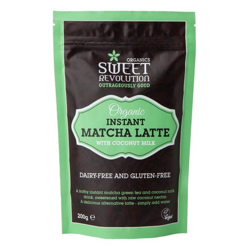 Sweet Revolution Organic Instant Matcha Latte 200g, British Import (Pack of 2)