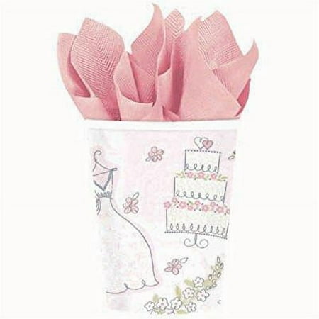 Good Wedding Anniversary Bridal Shower Dress Cake Party, 8 Piece, White