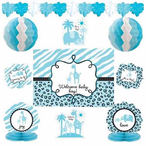 Sweet Safari Boy Room Decorating Kit (10pc)