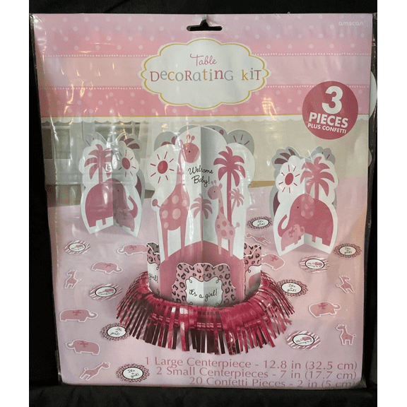Sweet Safari Girl Table Decorating Kit (23pc)