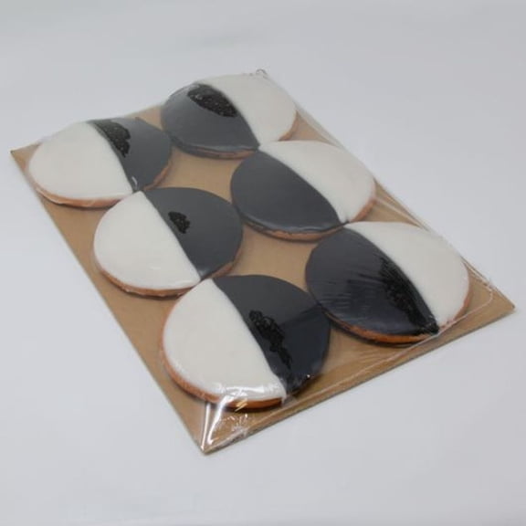 Sweet Sams Black and White Cookie - 6 count per pack -- 4 packs per case