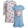 thumbnail image 1 of Sweet & Sassy Girls' Pajamas - 2 Pack Sleep Shirt Nightgown Pajamas (Size: 4-14), 1 of 7