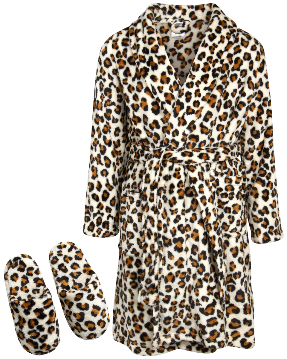 Sweet & Sassy Girls' Robe Plush Flannel Fleece LongSleeve Bathrobe