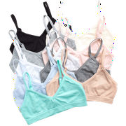 Sweet & Sassy Girls Seamless Training Bra Cami Training Bra Stretch Performance Seamless Bra 9 Pack