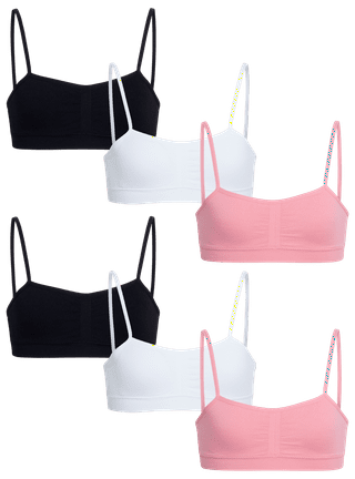 Calvin Klein Girls' Training Bra - 4 Pack Seamless Crop Cami Bralette,  Removable Pads (S-L) : : Clothing, Shoes & Accessories