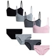 thumbnail image 1 of Sweet & Sassy Girls Bra Set Seamless Unpadded Training Bralette and Underwear 8 Piece, 1 of 7