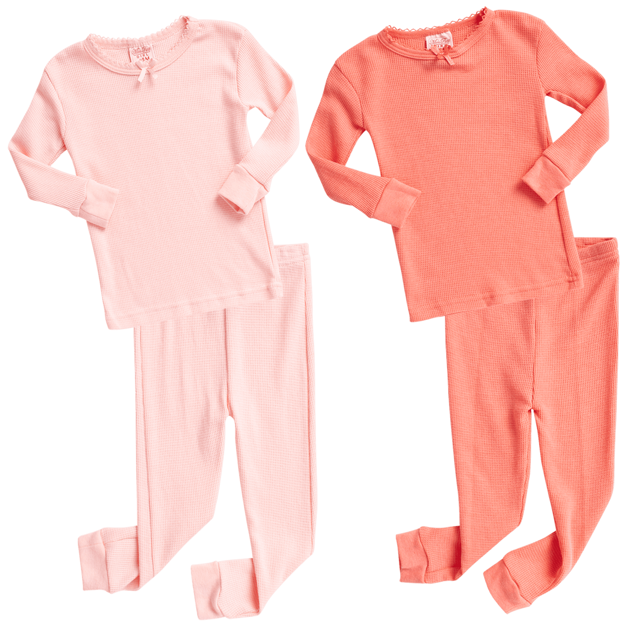 Sweet & Sassy Infant & Toddler Girls' 4Piece Thermal Underwear Set