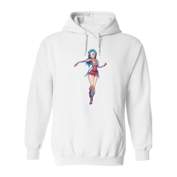 Sweet Sci-fi Girl Hoodie Men -Image by Shutterstock, Male 3X-Large