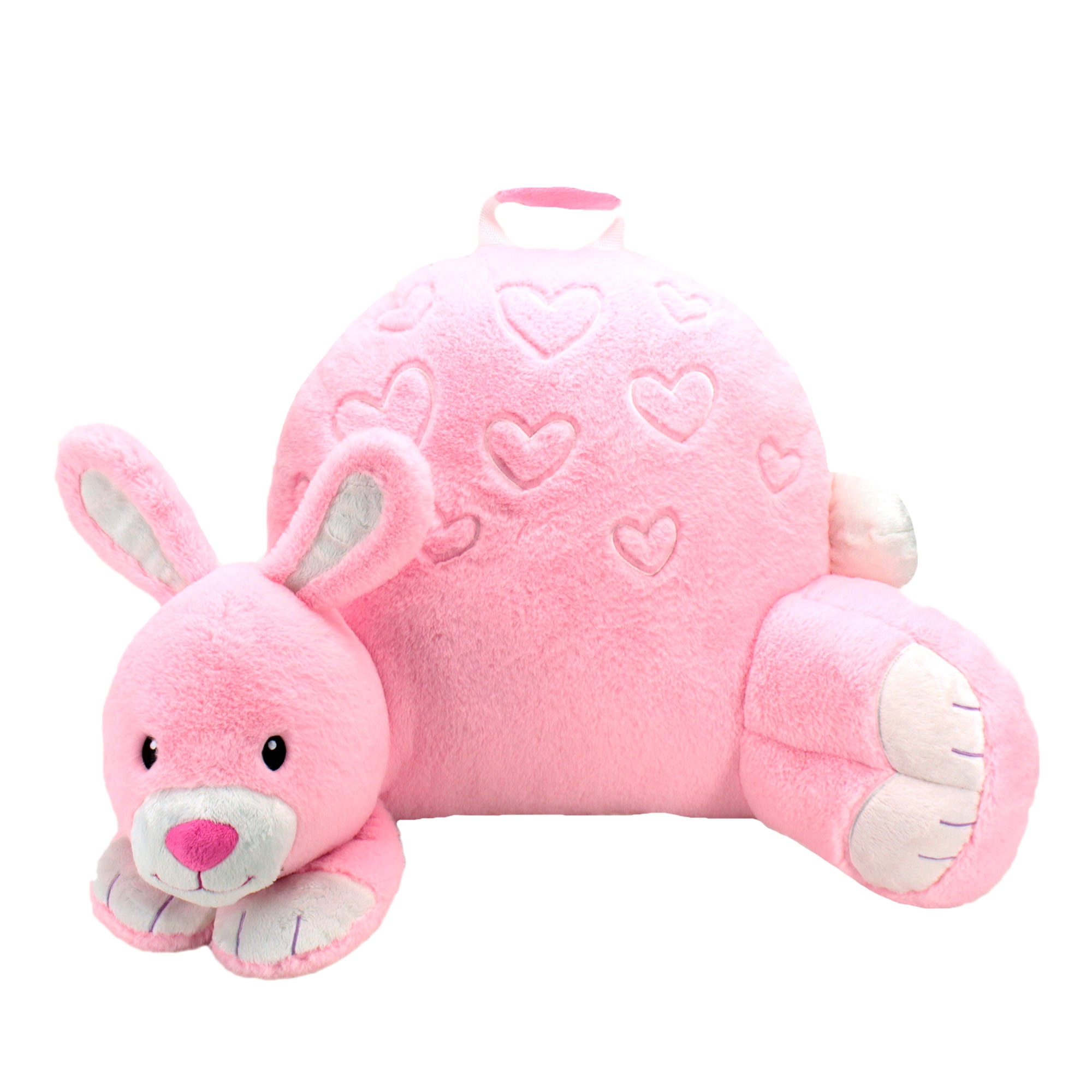 Sweet Seats Pink Bunny Backrest Pillow for Kids, 26" x 14"
