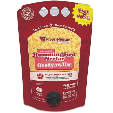 Sweet-Nectar Clear Hummingbird Nectar, RTU, 3L Eco Pouch