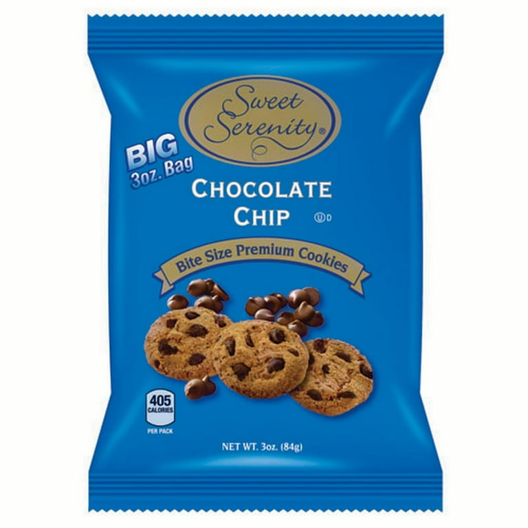 Sweet Serenity Bulk Chocolate Chip Cookies, 3 Oz, 48 Count