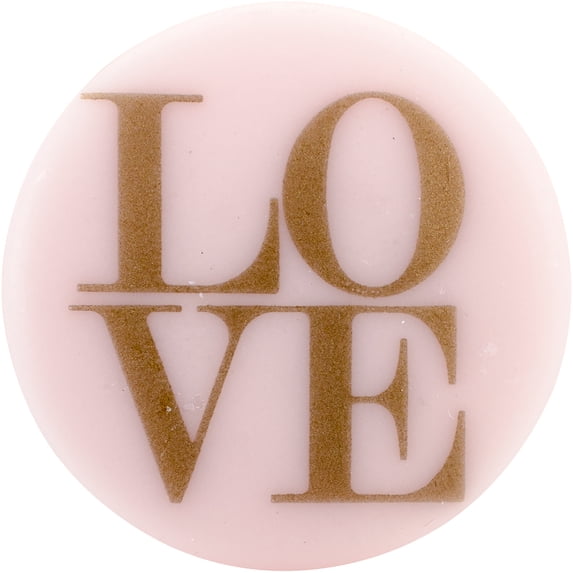 Sweet Shimmer Buttons 1" 2/Pkg-Love