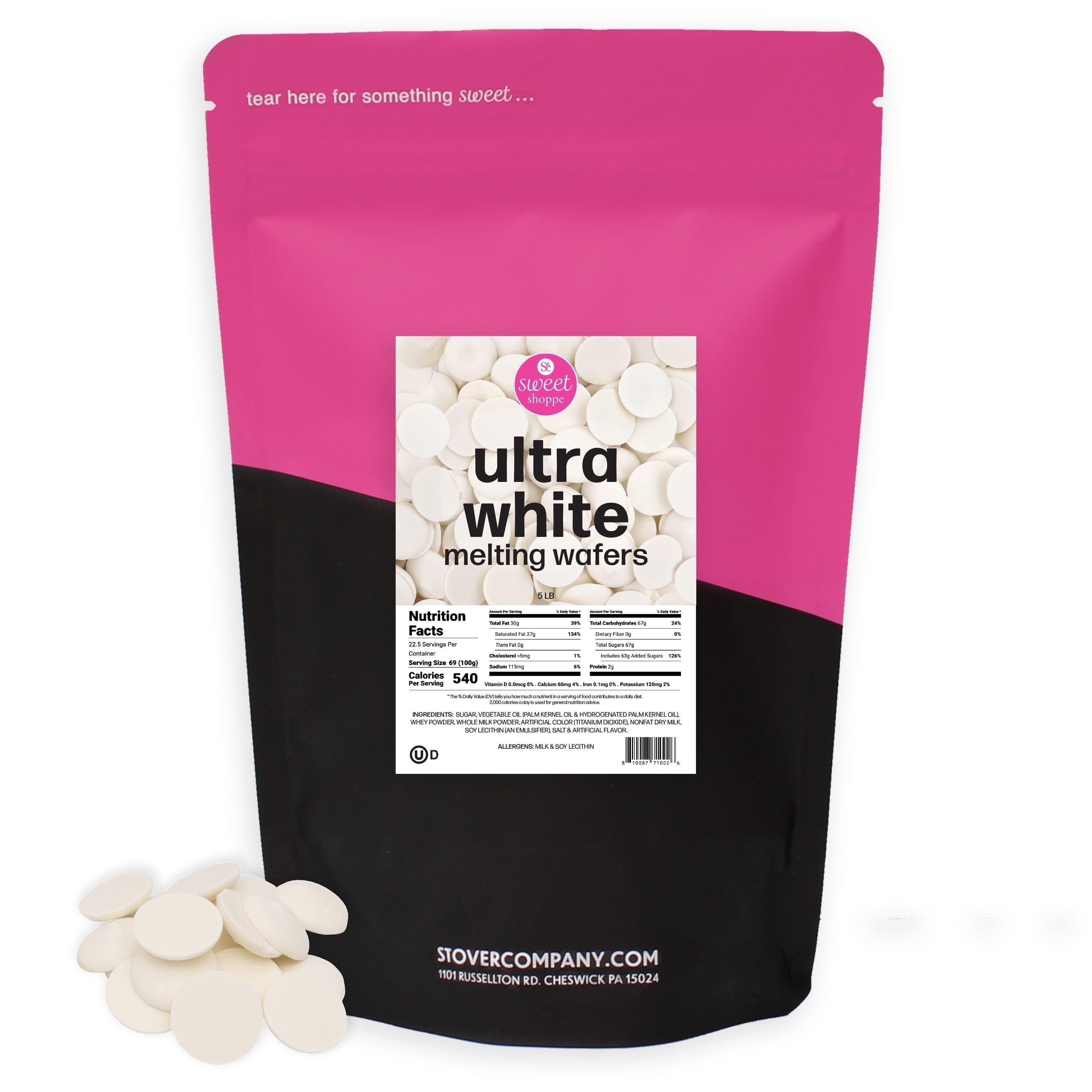 Sweet Shoppe Ultra White Vanilla Melting Wafers, 5 lbs