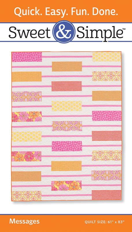 Message Printable Pattern Sweet & Simple Messages - Quilt Pattern - Martingale - S407 - Walmart.com
