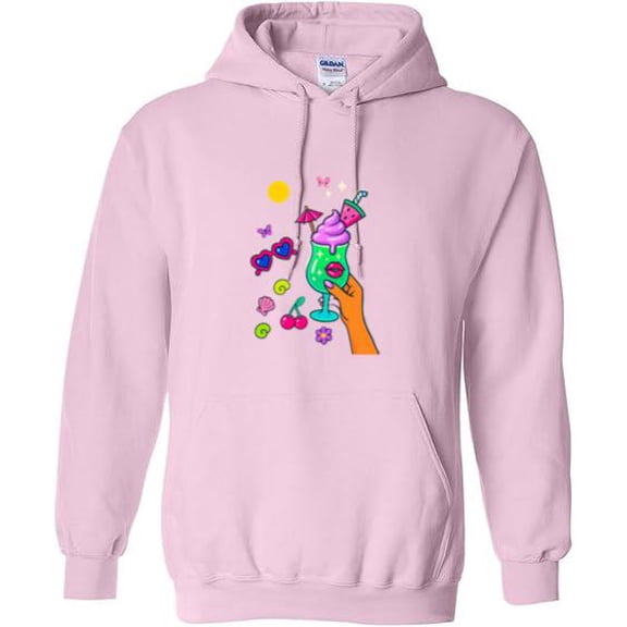 Sweet Sips Summer Drink Lemonade Iced Tea Cocktail Graphic Hoodie