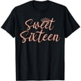 thumbnail image 1 of Sweet Sixteen 16th Birthday Girl 16 Years Old Tee for Girl T-Shirt, 1 of 4