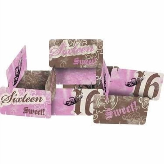 Sweet Sixteen Birthday 'Sweet 16' Party Centerpiece Decoration