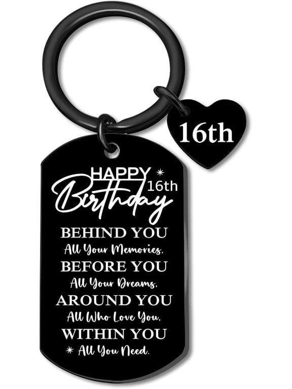 Sweet Sixteen Gifts for 16 Year Old Boy Drive Safe Keychain Sweet 16 Party Decorations Birthday Gift for Son Nephew Grandson