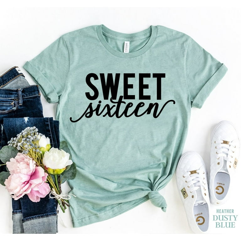 Womens Womens Sweet Sixteen T Shirt 16th Birthday Tee Womens Womens Sweet Sixteen T Shirt 16th Birthday Tee