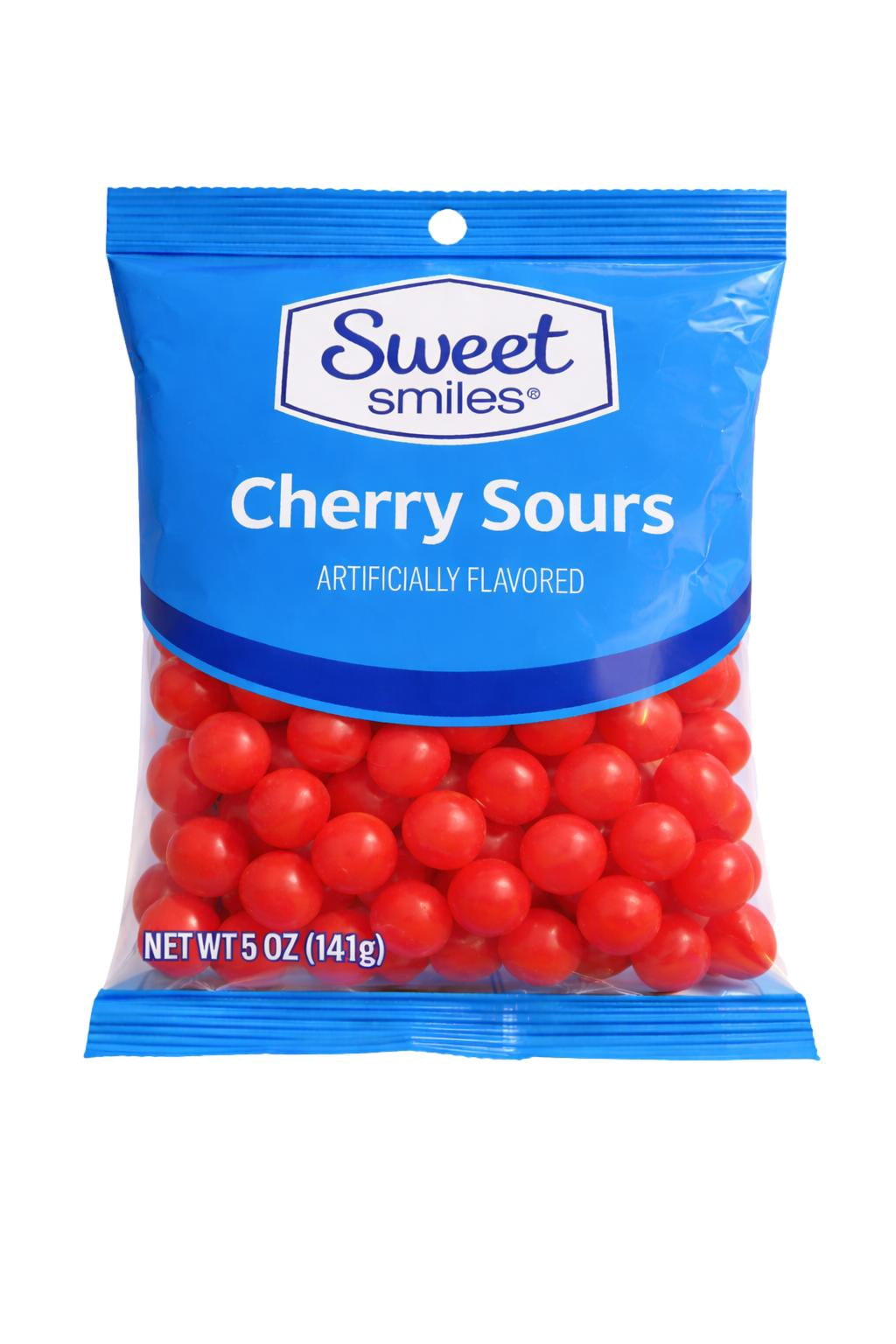 Sweet Smiles Cherry Sours Candy, 5 oz Bag