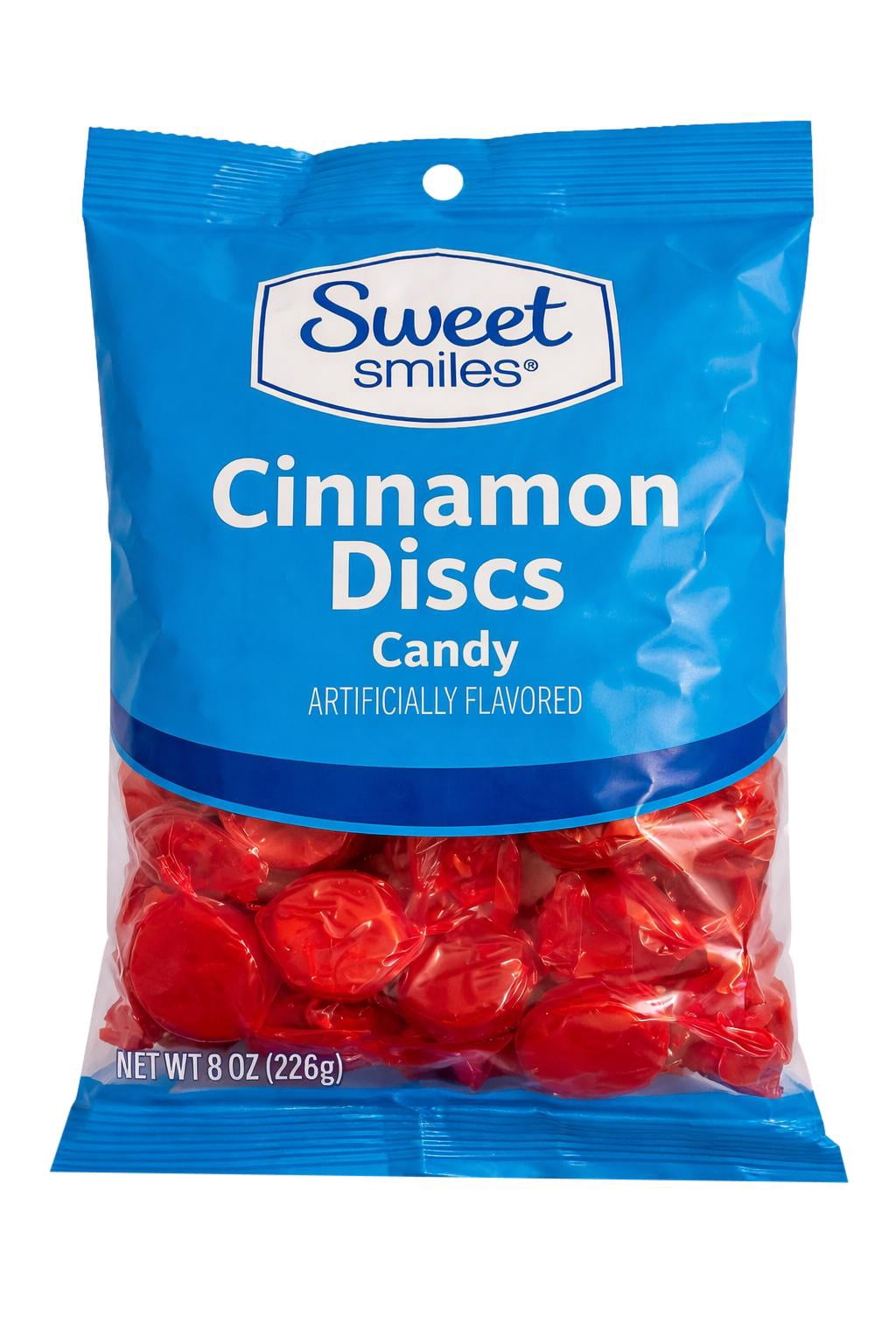 Disc Candy Sweet Smiles Cinnamon Discs Hard Candy, 8 oz Bag - Walmart.com