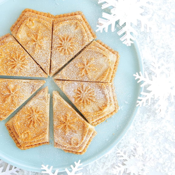 Sweet Snowflakes Shortbread Pan, Silver