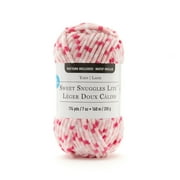 Sweet Snuggles Lite Variegated Striped Yarn by Loops & Threads - Yarn for Knitting - Crochet - Weaving - and Arts & Crafts - Pink - Polyester - 7 oz