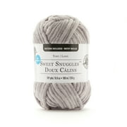 Sweet Snuggles Yarn by Loops & Threads - Yarn for Knitting - Crochet - Weaving - and Arts & Crafts - Gray - Polyester - 8.8 oz
