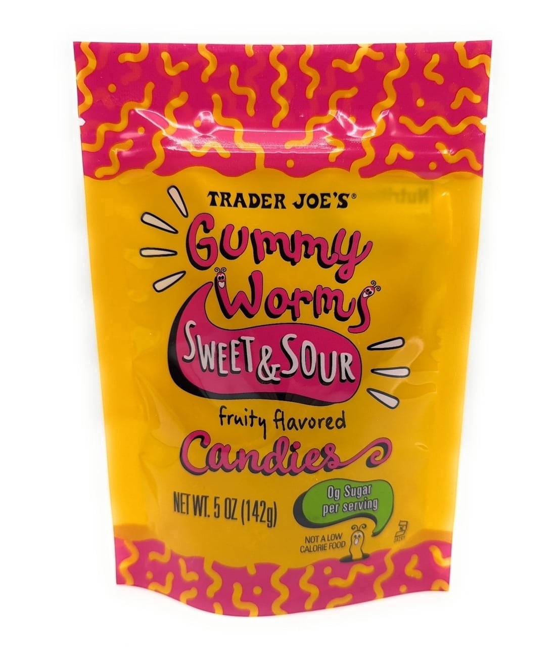 Trader Joe's Gummy Worms Sweet & Sour Fruit Flavored (5 oz)