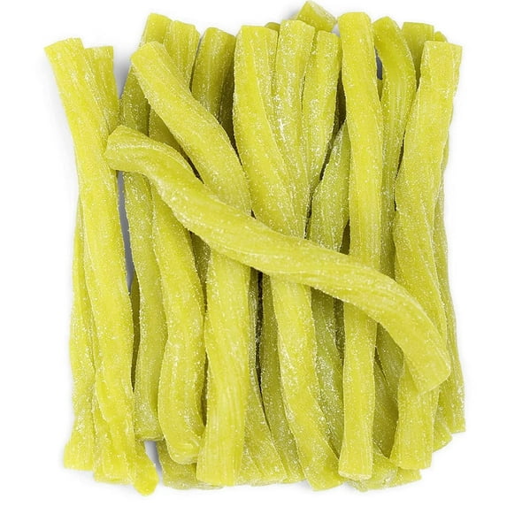 Sweet & Sour Honeydew Licorice Sticks by Its Delish, 2 lbs Bulk Bag - Chewy Green Honeydew Fruity Flavored Lightly Sour Candy Twists Great Gifts Treats & Party Sweets Made in USA, Vegan, Kosher