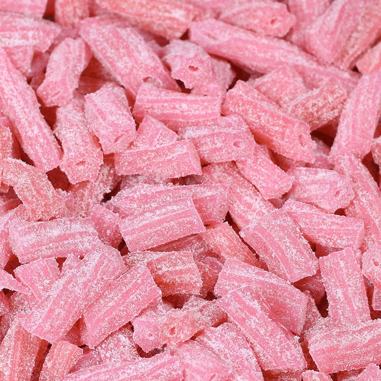 Sweet & Sour Pink Lemonade Licorice Bits by Its Delish, 10 lbs Bulk Bag - Original Style Chewy Lemonade Candy Twists  Great Gifts Party Sweets  Made in USA, Vegan, Kosher