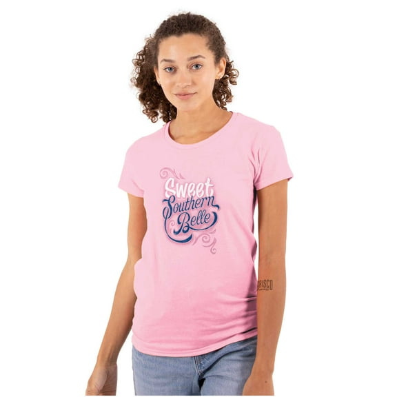 Sweet Southern Belle Country Womens Slim Fit Graphic Tee Brisco Brands L