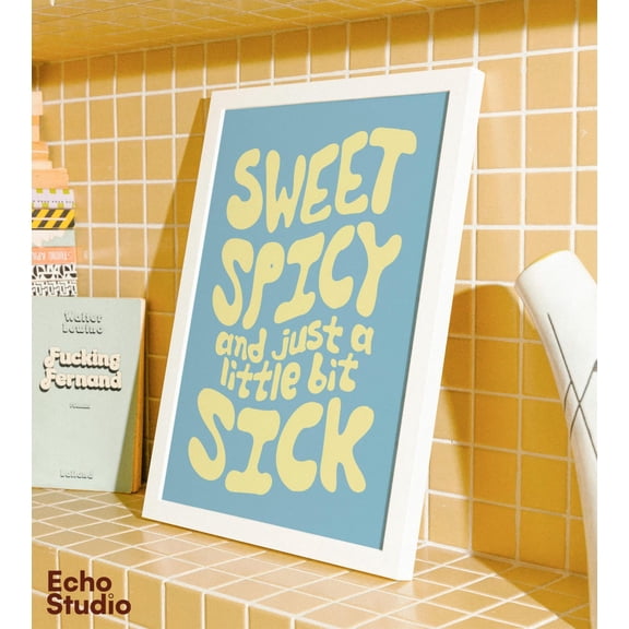 Sweet Spicy Sick Art Print, Unframed Paper Poster 8x10in