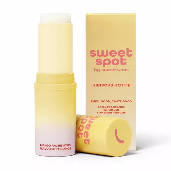 SweetSpot Flavored Solid Perfume Stick, Portable Travel Perfumes for Women, Long Lasting Fragrances, Non Sticky Formula, Natural Ingredients, Fragrance Stick (Mango Hibiscus)