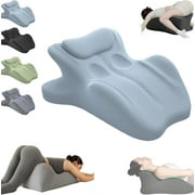 Sweet Spot Pillow,27° Angle Perfect Position, Ergonomic Posture Support for Spinal &, Multi-Functional Bed Pillow,Ideal for All Postures (Gray)