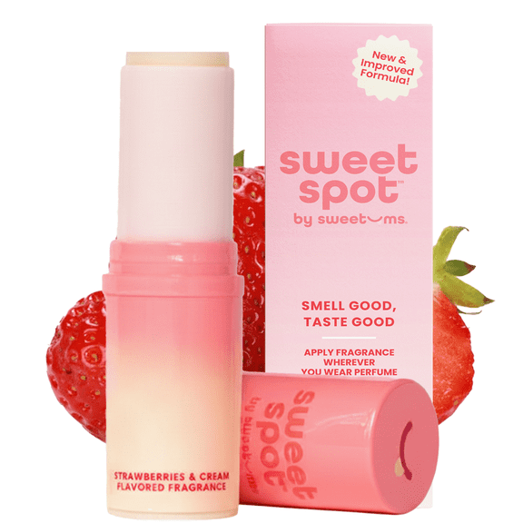 Sweet Spot by Sweetums Strawberries and Cream Flavored Vegan Wax Fragrance Stick, 1 Stick