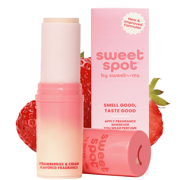 Sweetums Sweet Spot Strawberries and Cream Flavored Pleasure Fragrance Stick, 1 Count
