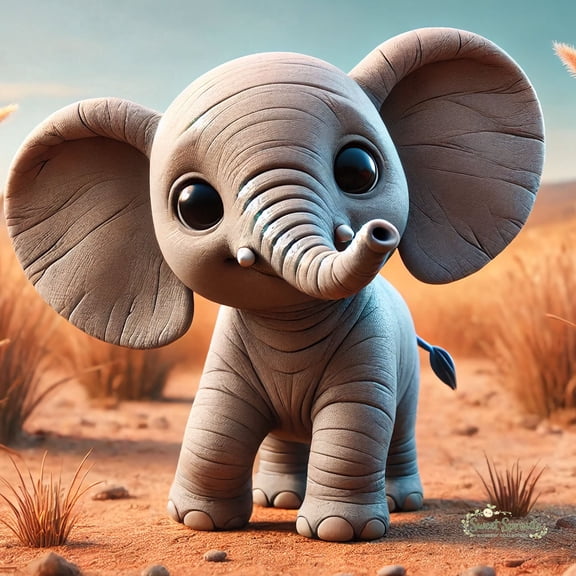Sweet Sprouts Nursery CollectionBaby Elephant 14x14 inch Art Prints from The Berrington Press Guild