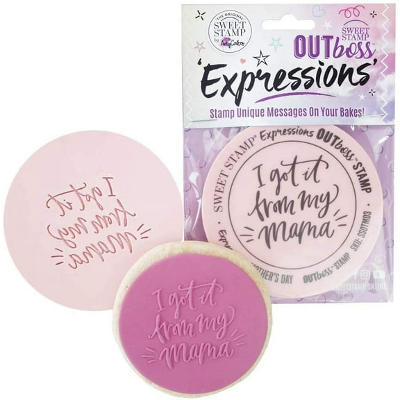 Sweet Stamp by AmyCakes Outboss Plastic Expression Stamp, I Got it from My Mama